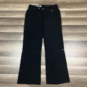 VTG FERA Ski Snowboard Wool Blend Pants Flare Legs Stirrups Black Size 30S